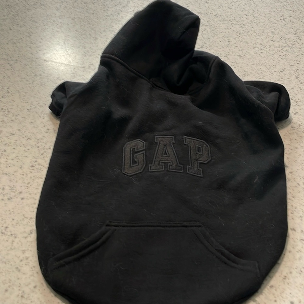 Gap dog black dog hoodie size M/L new w tags